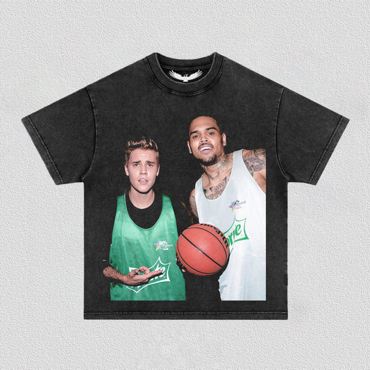 JUSTIN BIEBER & CHRIS BROWN TEE
